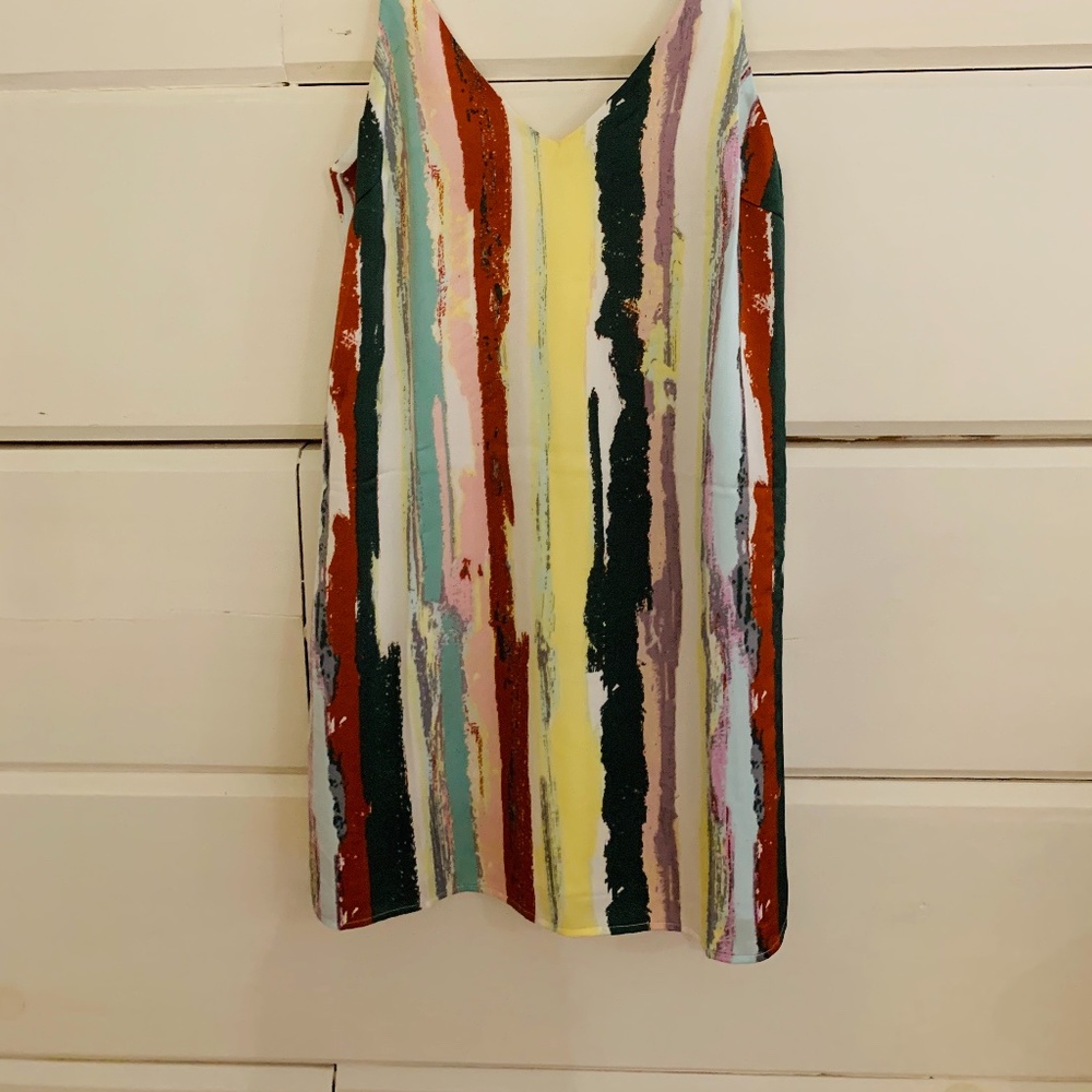 Cute Multi-Colored Pinch Dress - Picture 2 of 2